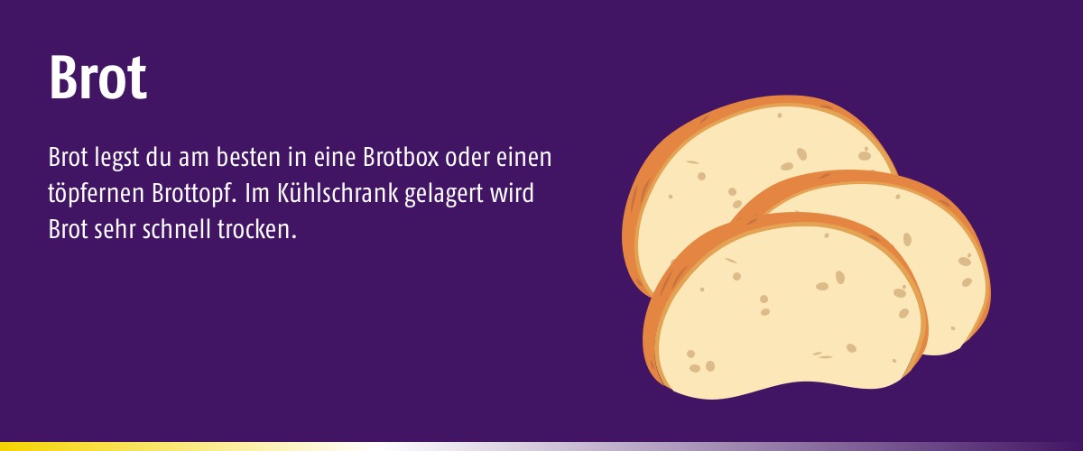 lekker Blog Slider Kuehlschrank Brot - Welche Lebensmittel gehören nicht in den Kühlschrank?
