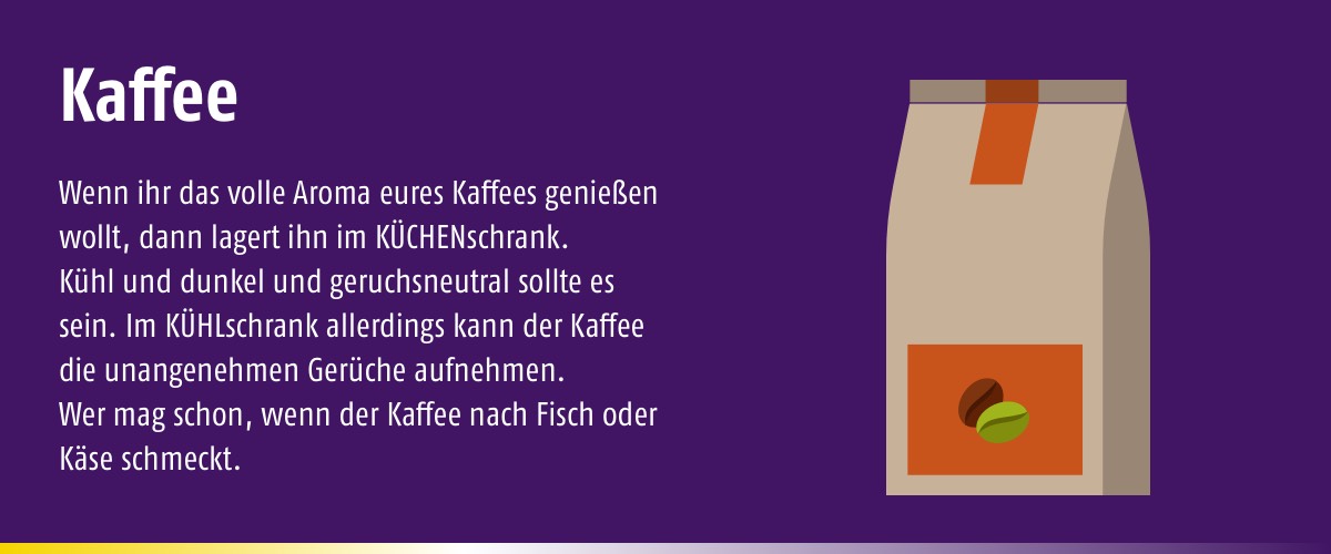 lekker Blog Slider Kuehlschrank Kaffee - Welche Lebensmittel gehören nicht in den Kühlschrank?